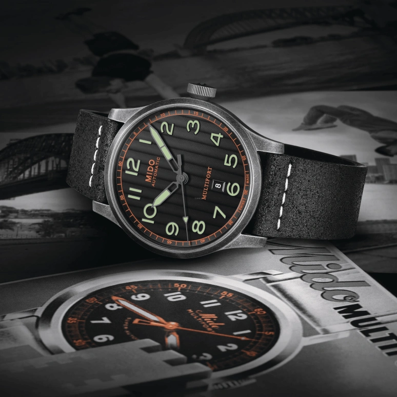 Mido,Multifort 44mm,44mm,Stainless Steel,Black,Automatic,Date,Anti-magnetic,M032,M032.607.36.050.09