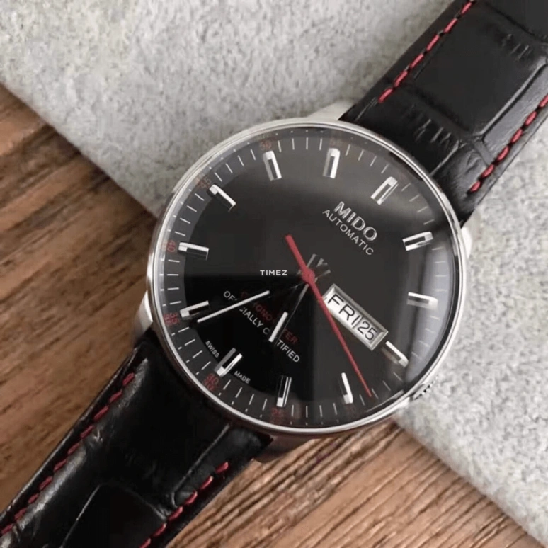 Mido,Commander 40mm,40mm,Stainless Steel,Black,Automatic,Date,Day,M021,M021.431.16.051.00