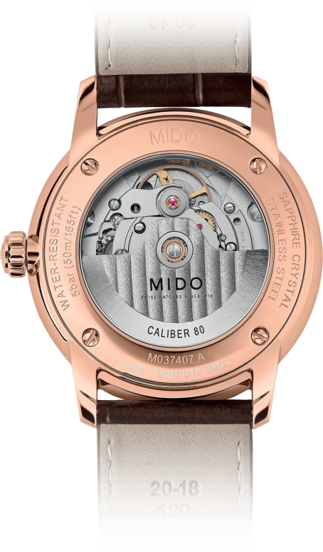 Mido,Baroncelli 39mm,39mm,Stainless Steel,80hours,In-house Caliber,Sapphire,M037,M037.407.36.061.00