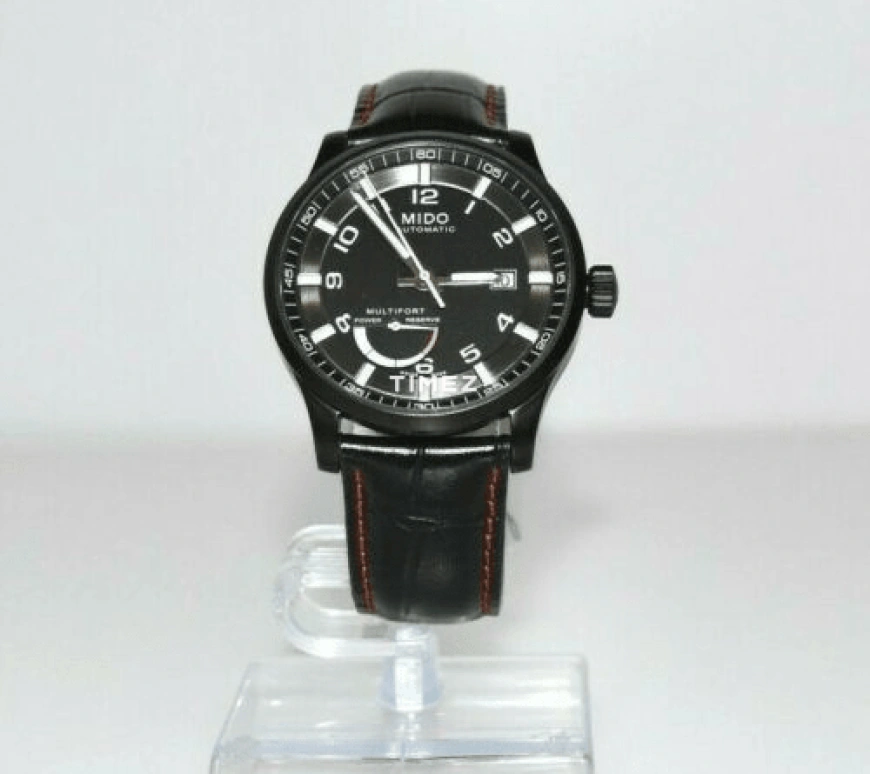 Mido,Multifort 42mm,42mm,Stainless Steel,Luminous,White,Black,Automatic,Day,Power Reserve Indicator,M005,M005.424.36.052.22
