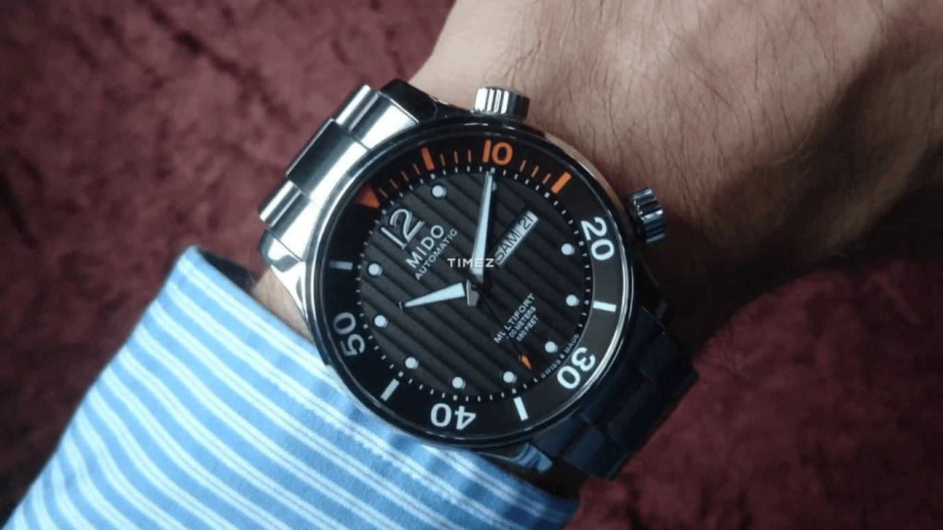 Mido,Multifort 42mm,42mm,Stainless Steel,Coal Gray,Automatic,Date,Day,M005,M005.930.11.060.80