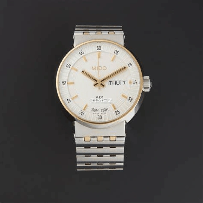 Mido,All Dial 38mm,38mm,Stainless Steel,White,Automatic,Date,Day,M8330,M8330.9.11.1