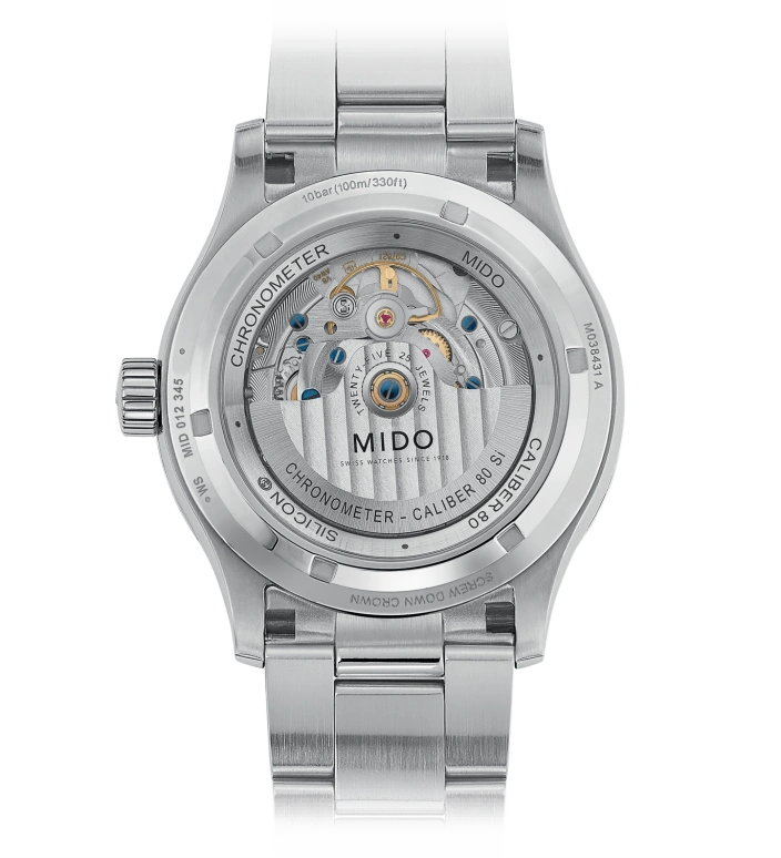 Mido,Multifort 42mm,42mm,Stainless Steel,Blue,Automatic,Date,Anti-magnetic,M038,M038.431.11.041.00