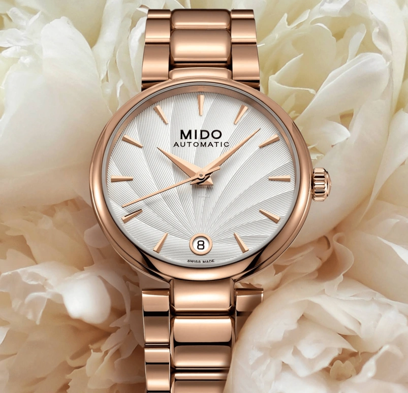 Mido,Baroncelli 33mm,33mm,Stainless Steel,White,Automatic,Day,80hours,M022,M022.207.33.031
