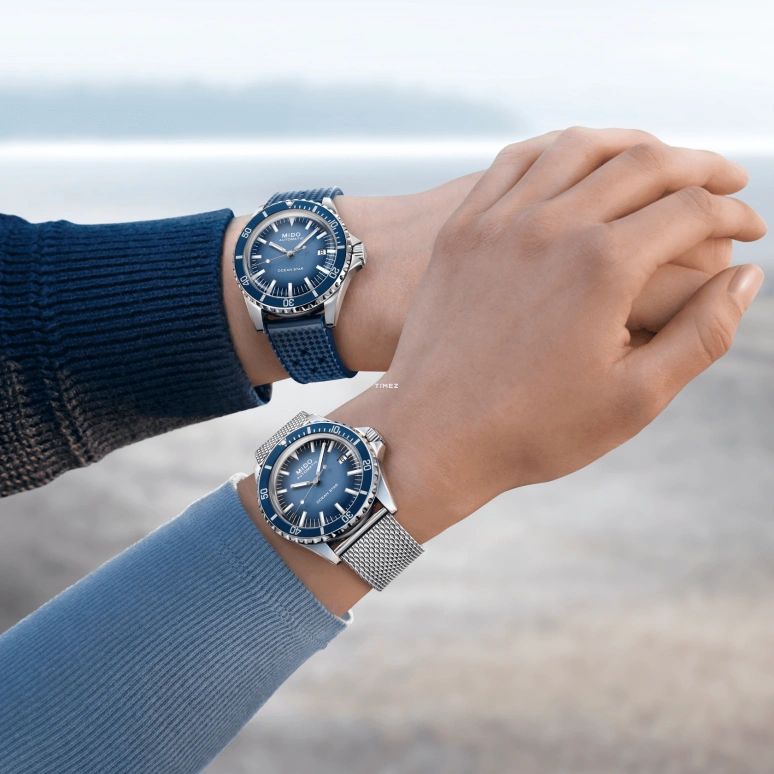 Mido,Ocean Star 40.50mm,40.50mm,Stainless Steel,Gradient,Blue,Automatic,Day,Sapphire,Crystal Glass,M026,M026.807.11.041.01