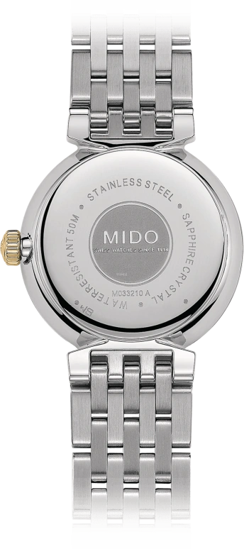 Mido,Dorada 25mm,25mm,Silver,Quartz,26280hours,Sapphire,M033,M033.210.22.031.00