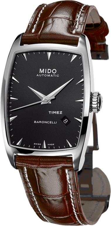 Mido,Baroncelli 30x37.40mm,30x37.40mm,Stainless Steel,Black,Automatic,Day,42hours,M003,M003.507.16.051.00