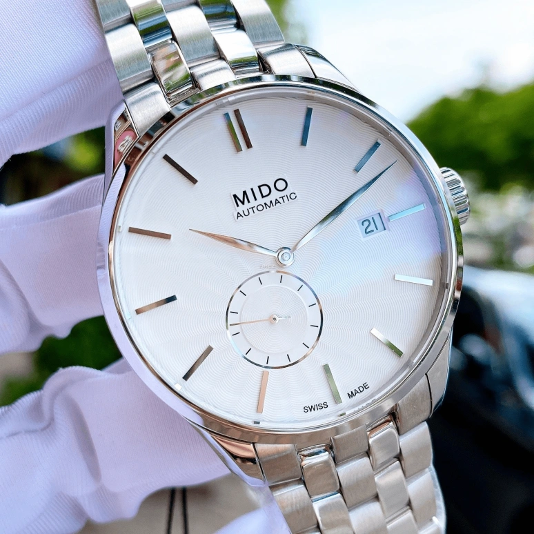 Mido,Belluna 40mm,40mm,Stainless Steel,Silver,Automatic,Day,42hours,M024,M024.428.11.031.00