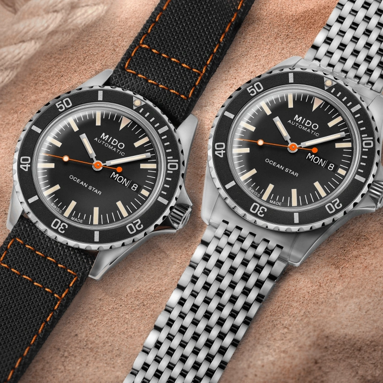 Mido,Ocean Star 40.50mm,40.50mm,Stainless Steel,Black,Automatic,Date,Day,M026,M026.830.11.051.00