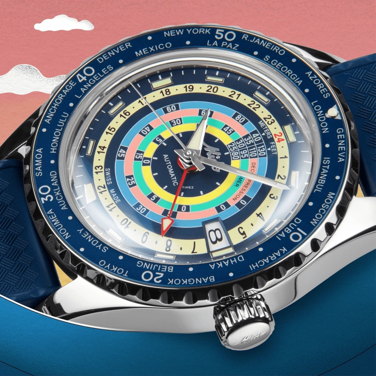 Mido,Ocean Star 40.50mm,40.50mm,Stainless Steel,Blue,Automatic,Day,World Time,M026,M026.829.17.041.00