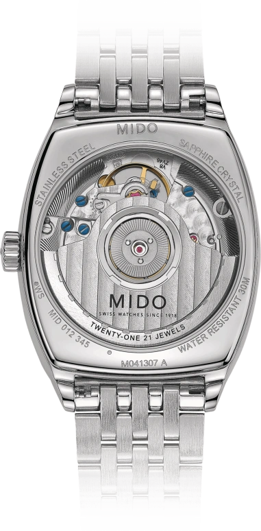 Mido,Baroncelli 30.50x35mm,30.50x35mm,Stainless Steel,White,Automatic,42hours,In-house Caliber,M041,M041.307.11.016.00