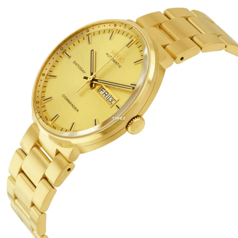 Mido,Commander 40mm,40mm,Stainless Steel,Champagne,Automatic,Date,Day,M014,M014.430.33.021.80