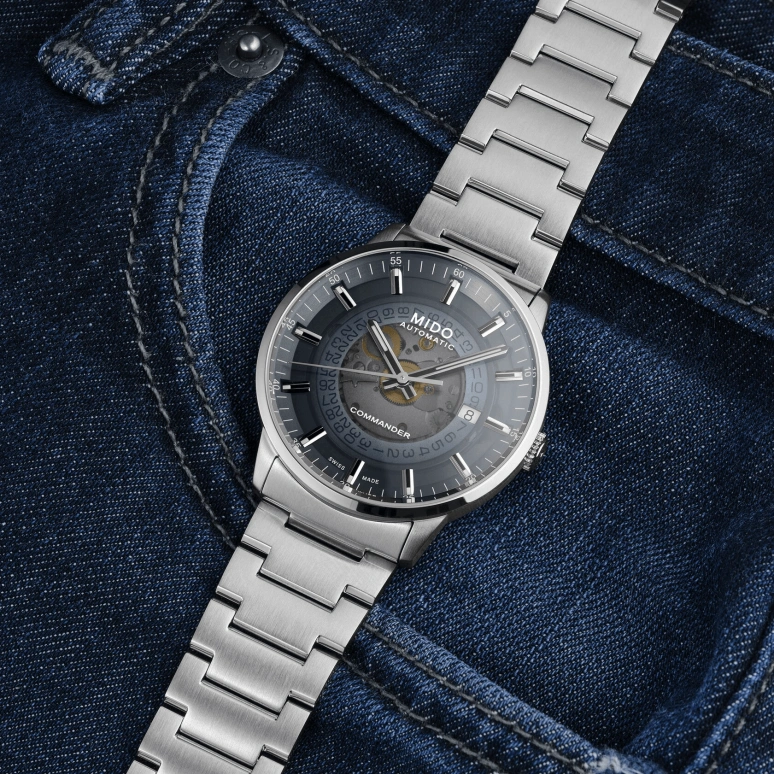 Mido,Commander 40mm,40mm,Stainless Steel,Automatic,80hours,Sapphire,Glass,M021,M021.407.11.411.01