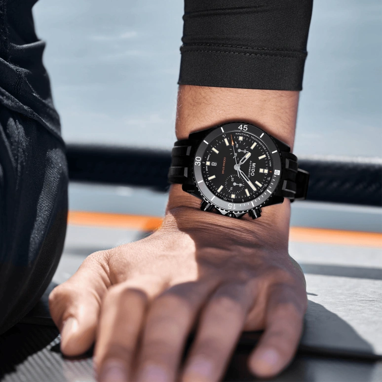 Mido,Ocean Star 44mm,44mm,Stainless Steel,Black,Automatic,Chronograph,Date,M026,M026.627.37.051.00