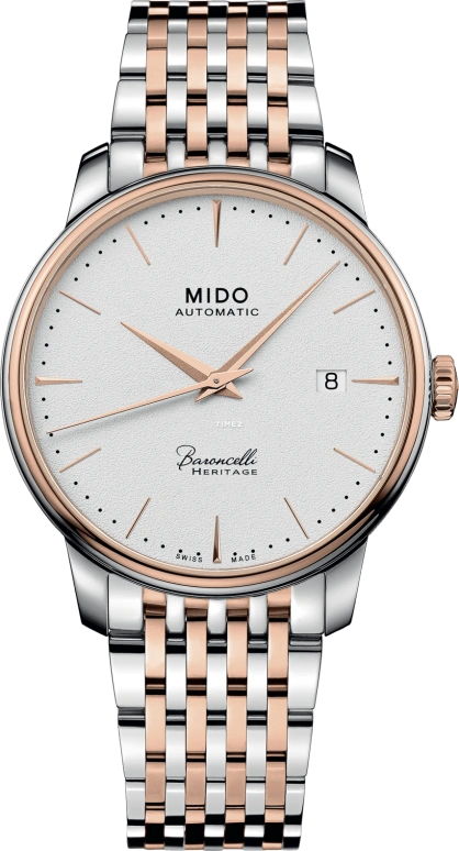 Mido,Baroncelli 39mm,39mm,Stainless Steel,Grey,Automatic,Day,Sapphire,Glass,M027,M027.407.22.011.00