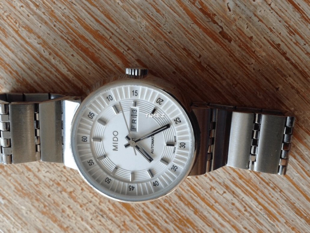 Mido,All Dial 30mm,30mm,Stainless Steel,White,Automatic,Date,Day,M7330,M7330.4.11.1