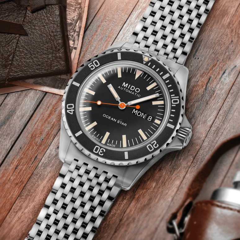 Mido,Ocean Star 40.50mm,40.50mm,Stainless Steel,Black,Automatic,Date,Day,M026,M026.830.11.051.00