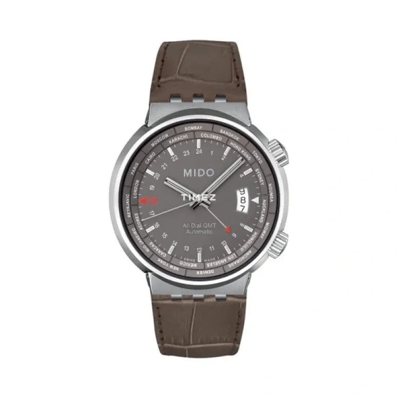 Mido,All Dial 42mm,42mm,Stainless Steel,Grey,Automatic,Day,Dule Time,M8350,M8350.4.18.5