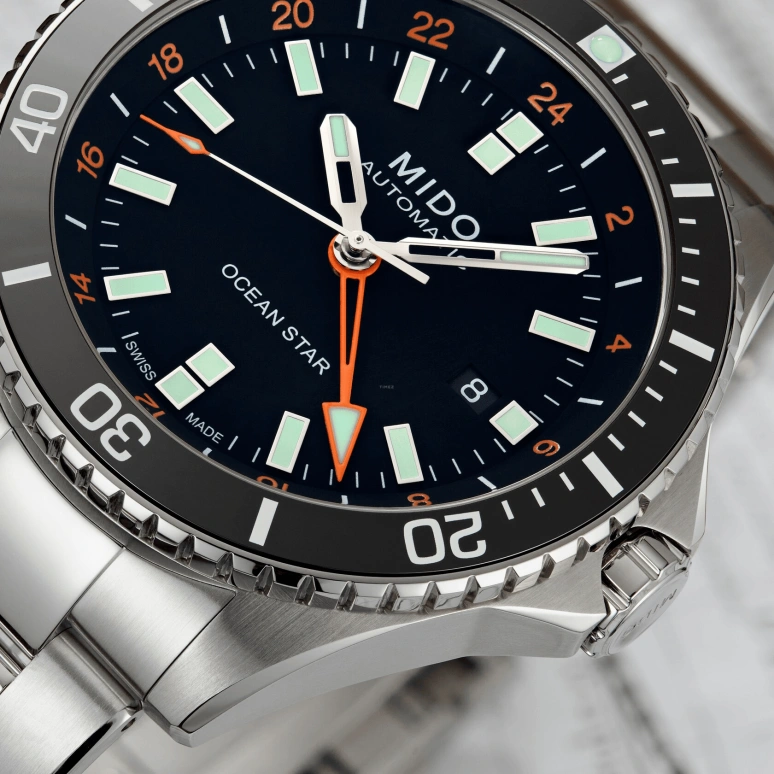 Mido,Ocean Star 44mm,44mm,Ceramic,Stainless Steel,Black,Automatic,Chronograph,Date,M026,M026.629.11.051.01