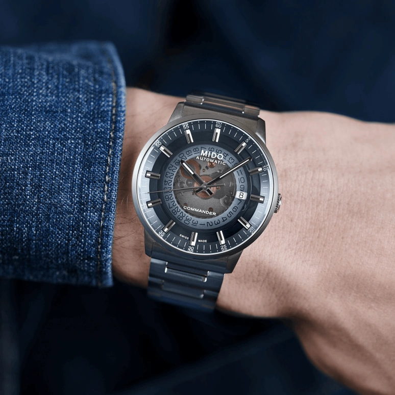 Mido,Commander 40mm,40mm,Stainless Steel,Automatic,80hours,Sapphire,Glass,M021,M021.407.11.411.01