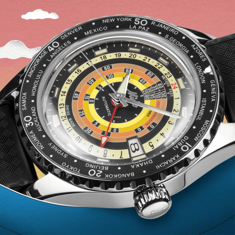 Mido,Ocean Star 40.50mm,40.50mm,Stainless Steel,Black,Automatic,Day,World Time,M026,M026.829.17.051.00