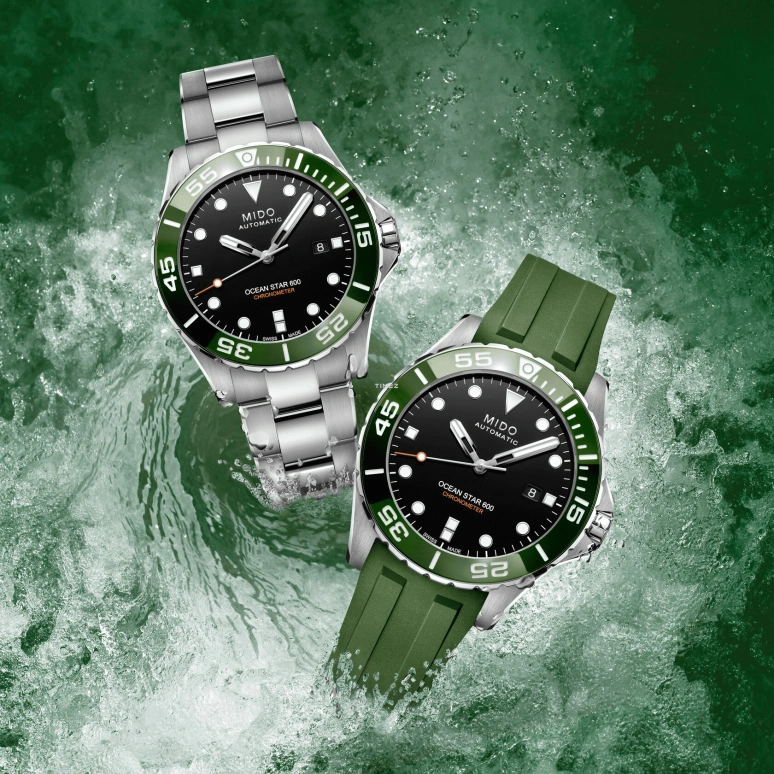 Mido,Ocean Star 43.50mm,43.50mm,Stainless Steel,Black,Automatic,Day,80hours,M026,M026.608.11.051.01