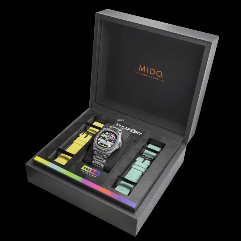 Mido,Multifort 40x39.20mm,40x39.20mm,Stainless Steel,Multi-Color,Automatic,Big Date,Sapphire,M049,M049.526.11.081.01