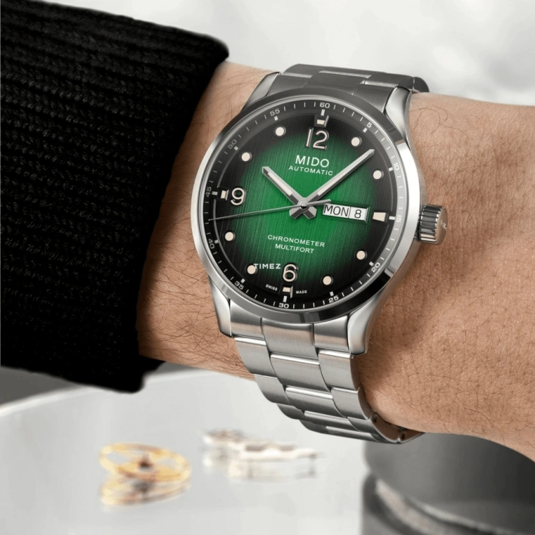 Mido,Multifort 42mm,42mm,Stainless Steel,Green,Automatic,Date,Day,M038,M038.431.11.097.00