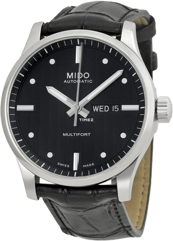Mido,Multifort 42mm,42mm,Stainless Steel,Black,Automatic,Date,Day,M005,M005.430.16.031.01