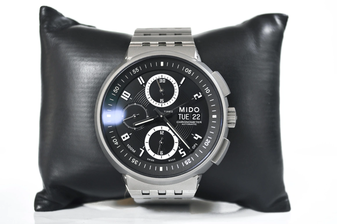 Mido,All Dial ,Titanium,Titanium Gold,Black,Automatic,Chronograph,Date,Day,M8360,M8360.8.F8.12