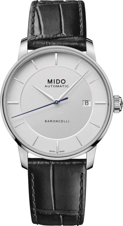 Mido,Baroncelli 39mm,39mm,Stainless Steel,Silver White,80hours,In-house Caliber,Sapphire,M037,M037.407.16.031.00
