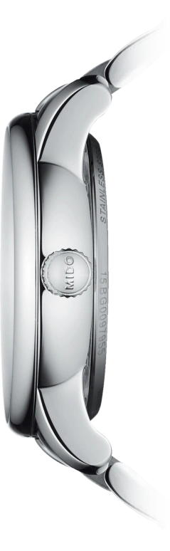 Mido,Baroncelli 33mm,33mm,Stainless Steel,White,Automatic,80hours,In-house Caliber,M007,M007.207.11.116.00