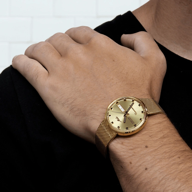 Mido,Commander 37mm,37mm,Stainless Steel,Champagne,Automatic,Date,Day,M8429,M8429.3.22.13