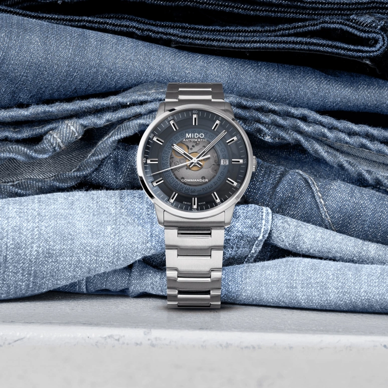Mido,Commander 40mm,40mm,Stainless Steel,Automatic,80hours,Sapphire,Glass,M021,M021.407.11.411.01