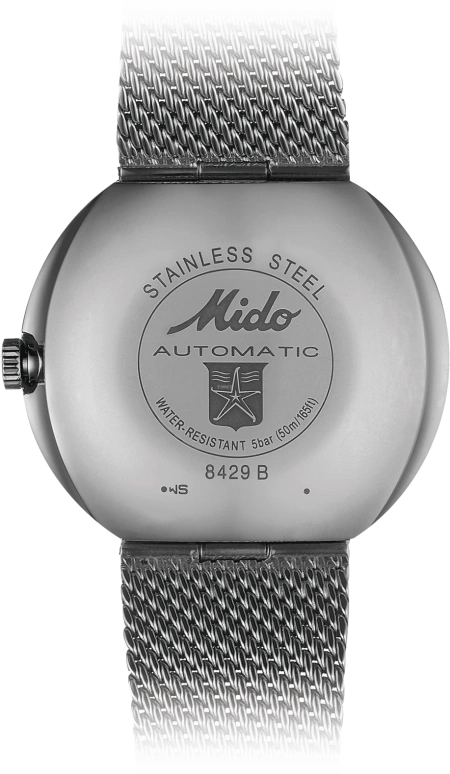 Mido,Commander 37mm,37mm,Stainless Steel,Grey,Automatic,Date,Day,M8429,M8429.4.27.11