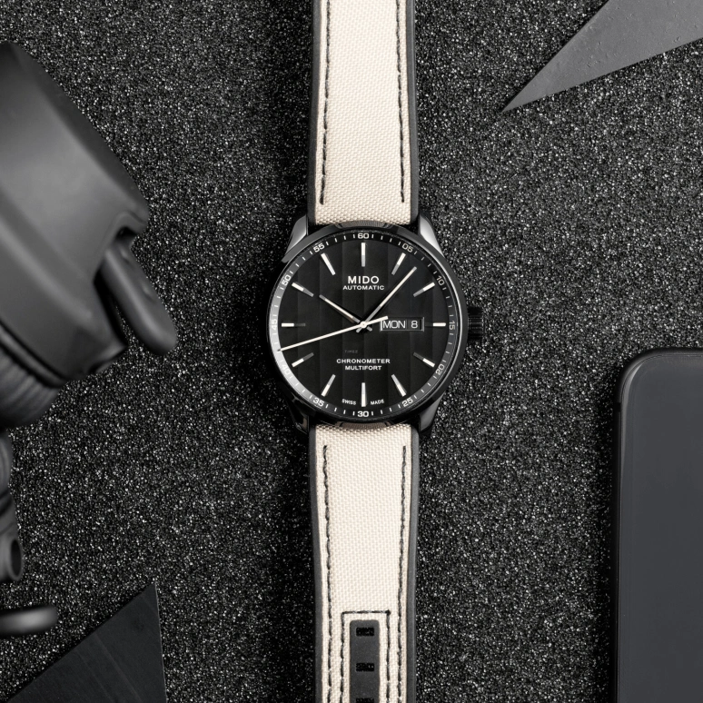 Mido,Multifort 42mm,42mm,Stainless Steel,Black,Automatic,Date,Anti-magnetic,M038,M038.431.37.051.09