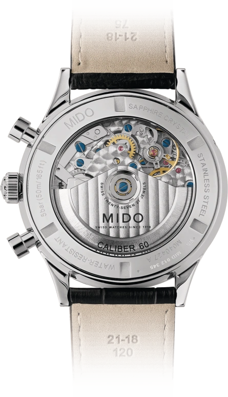 Mido,Multifort 42mm,42mm,Stainless Steel,Black,Automatic,Chronograph,Date,M040,M040.427.16.052.00