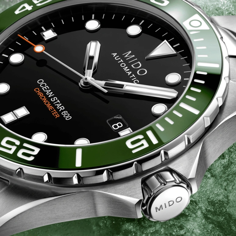 Mido,Ocean Star 43.50mm,43.50mm,Stainless Steel,Black,Automatic,Day,80hours,M026,M026.608.11.051.01