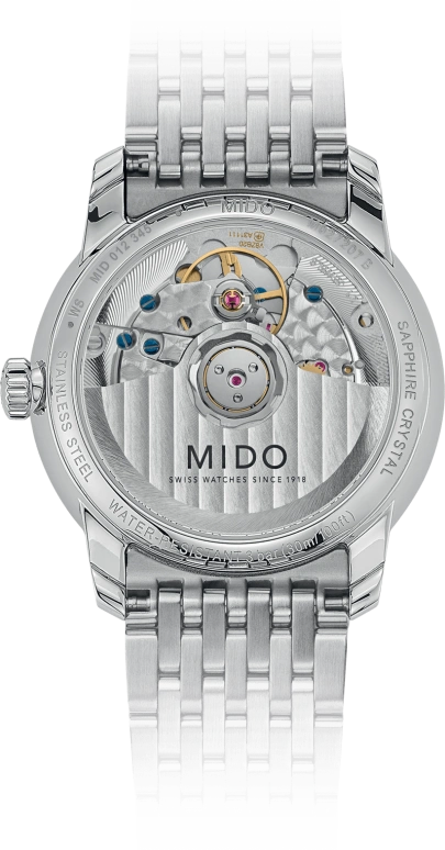 Mido,Baroncelli 33mm,33mm,Stainless Steel,White,Automatic,72hours,In-house Caliber,M027,M027.207.11.016.00