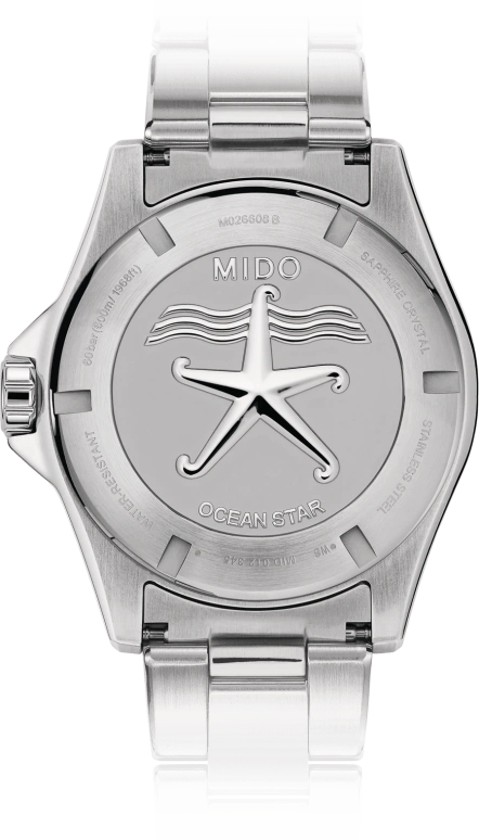 Mido,Ocean Star 43.50mm,43.50mm,Ceramic,Stainless Steel,Black,Automatic,Date,Anti-magnetic,M026,M026.608.11.051.00