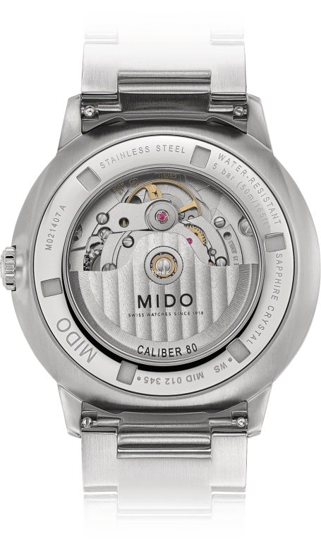 Mido,Commander 40mm,40mm,Stainless Steel,Green,Automatic,Day,80hours,M021,M021.407.11.411.03