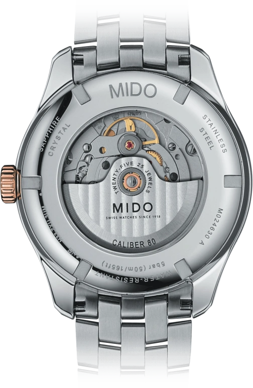 Mido,Belluna 42.50mm,42.50mm,Coal Gray,Automatic,80hours,In-house Caliber,Sapphire,M024,M024.630.22.061.00