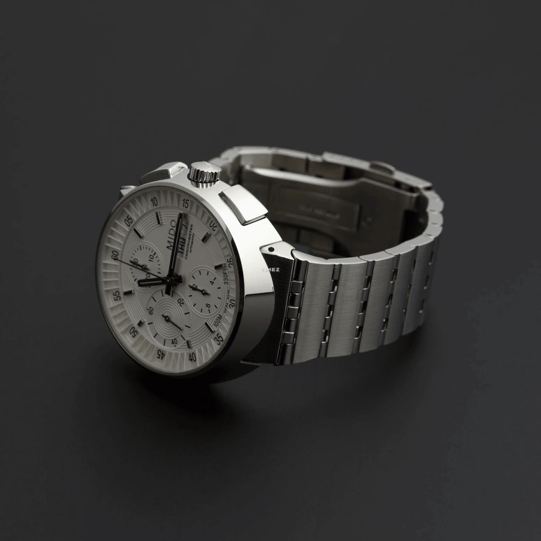 Mido,All Dial 42.50mm,42.50mm,Stainless Steel,White,Automatic,Chronograph,Date,Day,M8360,M8360.4.B1.12