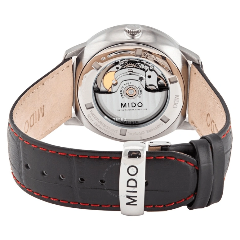 Mido,Commander 42mm,42mm,Stainless Steel,Black,Automatic,Big Date,80hours,M021,M021.626.16.081.00