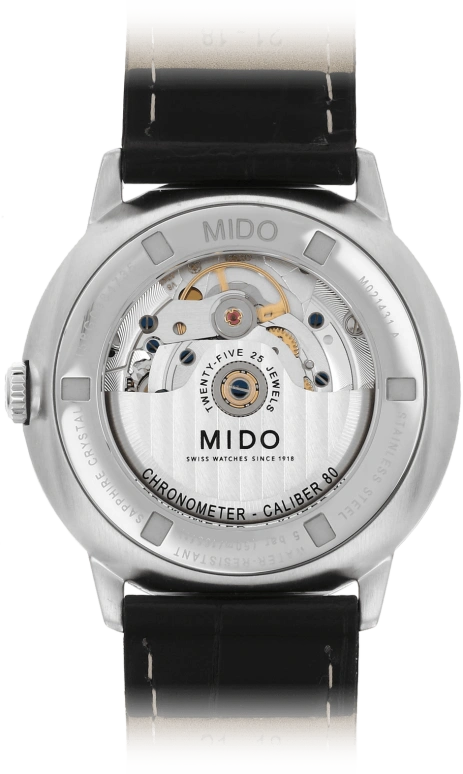 Mido,Commander 40mm,40mm,Stainless Steel,Silver,Automatic,Date,Anti-magnetic,M021,M021.431.16.031.00