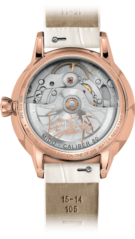 Mido,Rainflower 34mm,34mm,Stainless Steel,White,Automatic,80hours,In-house Caliber,M043,M043.236.36.106.00