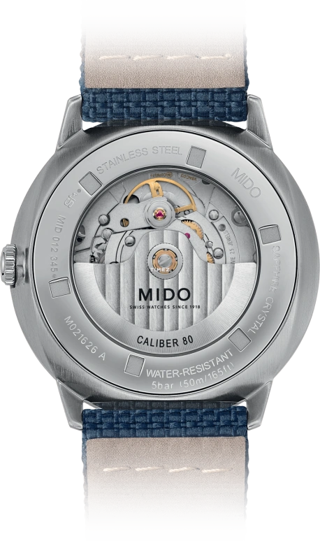 Mido,Commander 42mm,42mm,Stainless Steel,Blue,Automatic,Day,80hours,M021,M021.626.17.041.00