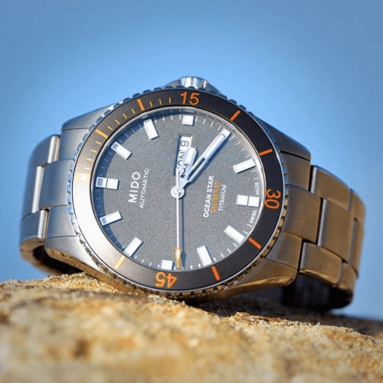 Mido,Ocean Star 42.50mm,42.50mm,Titanium,Grey,Automatic,Date,Day,M026,M026.430.44.061.00