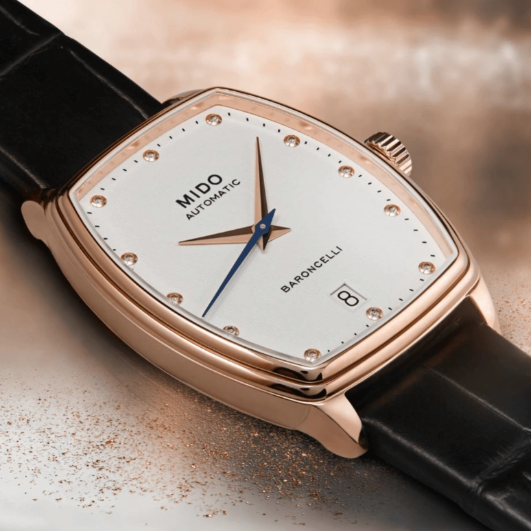 Mido,Baroncelli 30.50x35mm,30.50x35mm,Stainless Steel,White,Automatic,Day,42hours,M041,M041.307.36.016.00