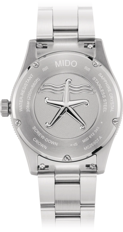 Mido,Ocean Star 39mm,39mm,Stainless Steel,Black,Blue,Automatic,Day,Sapphire,Crystal Glass,M026,M026.907.11.041.00